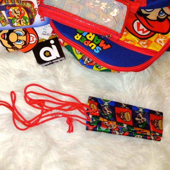 🙀💙❤️💛SUPER MARIO💛❤️💙 BACKPACK 5 Piece Set need for School - Picture 12 of 16